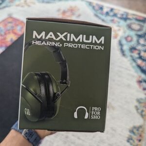Green Hearing Protection Earmuffs